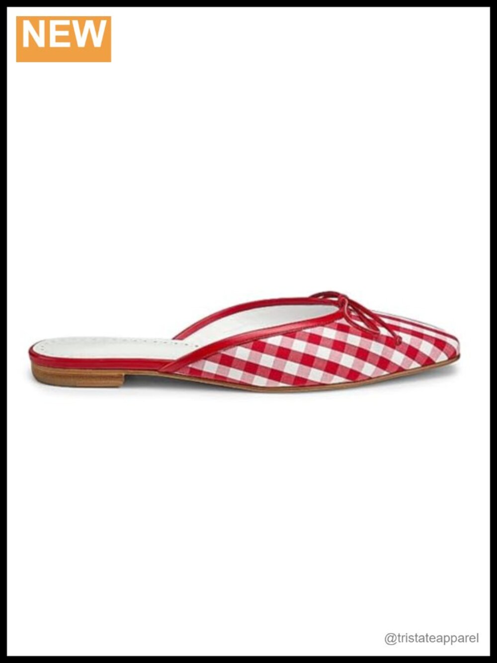 QIV Flat Mules Square Toe Ballet Flats Backless Loafers Slip On